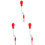 3Pcs Red Silicone Bottle Brush with Tear-Resistant Removable Head 2