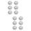 6Pairs Tear-Resistant Silicone Ear Caps Silver Earring Stoppers 7