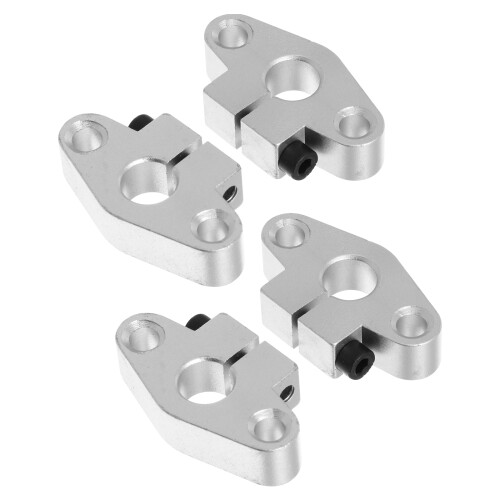 8Pcs Silver Linear Fixed Seat Rail Support Shaft for Printer Use 1