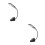 2Pcs Black LED Adjustable Bedside Lamp ABS Material for Home Reading 6