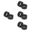 8Pcs Rubber Microscope Eye Guards Black Replaceable Eyepiece Covers 8