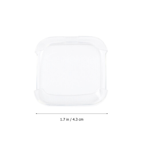 2Pcs Transparent Smart Watch Protective Cover Durable Tpu Frame Case 2