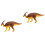 2Pcs Creative Plastic Parasaurolophus Dinosaur Model Home Ornament 4