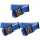 3Pcs Blue Bag Straps Adjustable Lockable Safety Belts for Luggage 2