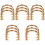 15Pcs Delicate Coffee Plastic Purse Handles DIY Handbag Replacement 5