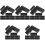 50Pcs Black Sliding Window Security Locks Plastic Child Proof Bars 5
