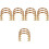 15Pcs Delicate Coffee Plastic Purse Handles DIY Handbag Replacement 6