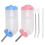 4Pcs Blue Pet Feeding Tool Leakproof Hanging Water Bottle for Hamsters 1