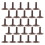 500Pcs Lightweight Brown Plastic Model Tree Feet for Diorama Crafts 3