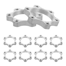 10Pcs Silver Carbon Steel Flange Adapter for Bike Disc Brake Rotor