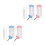 4Pcs Blue Pet Feeding Tool Leakproof Hanging Water Bottle for Hamsters 7
