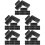 50Pcs Black Sliding Window Security Locks Plastic Child Proof Bars 8