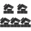 50Pcs Black Sliding Window Security Locks Plastic Child Proof Bars 4