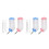 4Pcs Blue Pet Feeding Tool Leakproof Hanging Water Bottle for Hamsters 4