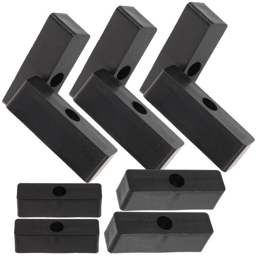 50Pcs Black Sliding Window Security Locks Plastic Child Proof Bars 1