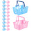 40Pcs Mini Storage Baskets Plastic Assorted Colors for Mini Houses 3