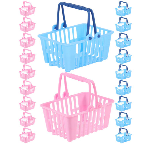 40Pcs Mini Storage Baskets Plastic Assorted Colors for Mini Houses 1