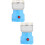 2Pcs Home Mini Food Processor Electric Grain Crusher Blue Compact 5