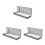 3Pcs Black Water Transfer Nail Case Plastic Sponge Holder for Stickers 5