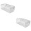 2Pcs Silver Stainless Steel Roof Drainage Strainer Gutter Guard Filter 7