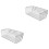2Pcs Silver Stainless Steel Roof Drainage Strainer Gutter Guard Filter 5