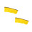 2Pcs Durable Yellow Mohawk Wig Adhesive Cockscomb Headdress 5