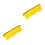 2Pcs Durable Yellow Mohawk Wig Adhesive Cockscomb Headdress 8