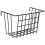 3Pcs Dormitory Bedside Hanging Basket Metal Storage Organizer Black 1