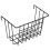 3Pcs Dormitory Bedside Hanging Basket Metal Storage Organizer Black 2