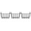 3Pcs Dormitory Bedside Hanging Basket Metal Storage Organizer Black 10