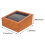 2Pcs Grey Wooden Watch Box Durable Storage Case with Removable Pillows 8