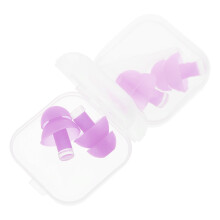4Paren Paar Violet Silicone Oordoppen Geluidsblocking Sport & Slapen