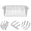 2Pcs Silver Stainless Steel Roof Drainage Strainer Gutter Guard Filter 10