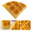 2Pcs Realistic PU Waffle Models Yellow Simulation Toy for Decoration 9