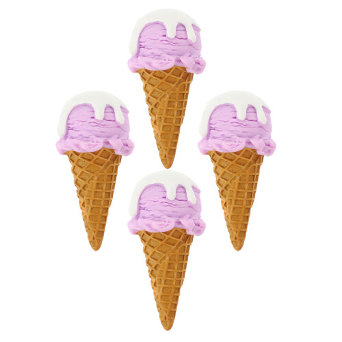 16St Nep Ijs Cone Speelgoed Realistisch Resin Multi Kleur Versiering 1