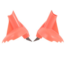 2Pcs Universal Fit Nylon Hiking Pole Tips with Tungsten for Snow & Mud