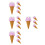 16St Nep Ijs Cone Speelgoed Realistisch Resin Multi Kleur Versiering 4