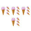 16St Nep Ijs Cone Speelgoed Realistisch Resin Multi Kleur Versiering 5