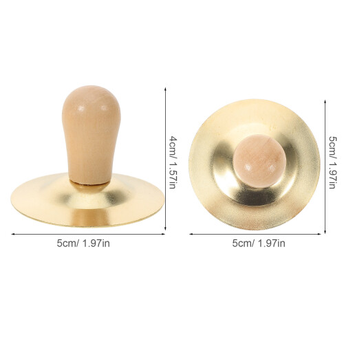 Een Paar Vingerbekkens Voor Kinderen Percussieinstrument 1