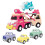 2Sets Model Truck Speelgoed Roze Pull-Back Auto Voor Kinderen 10