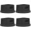 4Pièces Support Silicone Noir Stable Et Antidérapant Pour Stylet 7