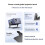 Dual-Axis Mount Projector Stand with 265mm Internal Clearance Metal Desktop/Wall-Mount/Ceiling-Mount 3in1 Stand 8