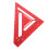 Regla-escuadra triangular de aluminio roja para cerchas 1