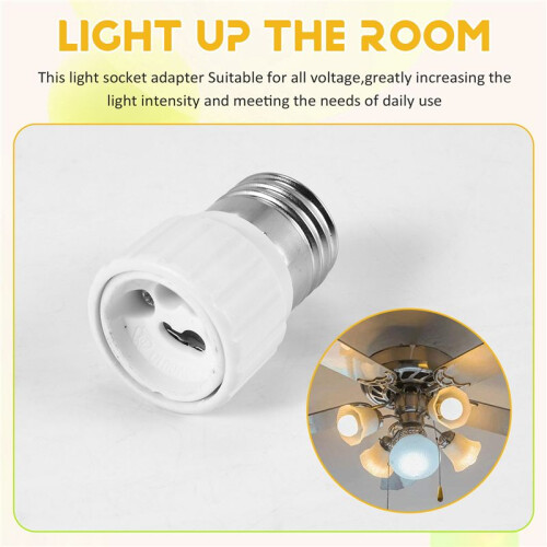 E27 to GU10 Extend Base LED CFL Light Bulb Lamp Adapter Converter Screw Socket 2