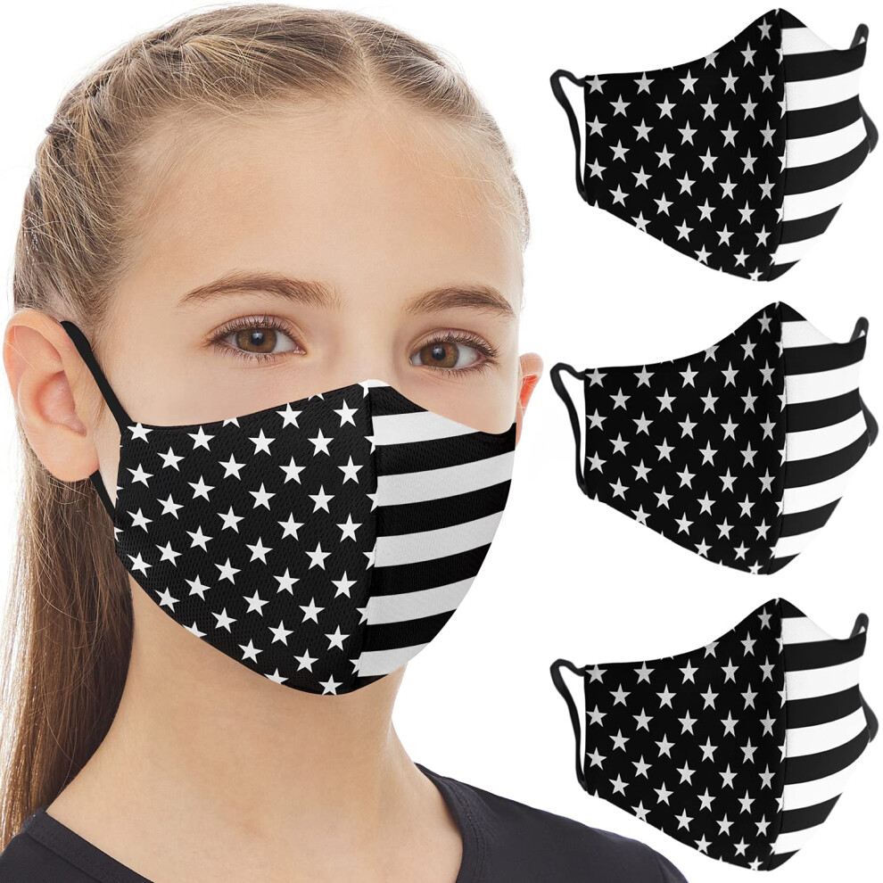 American Flag Face Mask 3 Pack Â Breathable 3Layer Reusable Cloth Mask With Patriotic Us Flag Design 9169991269801