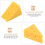 4Pièces Accessoires Fromage Factice Résine Décor Attrayant Jaune 10