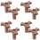 8Pcs Microwave Rotating Shaft Plastic Coupler Coffee Stable Support 6