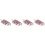 4Pièces Popsicles PU Violet Décor Artificiel Réaliste Durable 6