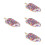 4Pièces Popsicles PU Violet Décor Artificiel Réaliste Durable 8