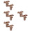 8Pcs Microwave Rotating Shaft Plastic Coupler Coffee Stable Support 8